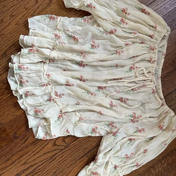Ralph Lauren Cream Floral Blouse - Picture 4 of 4